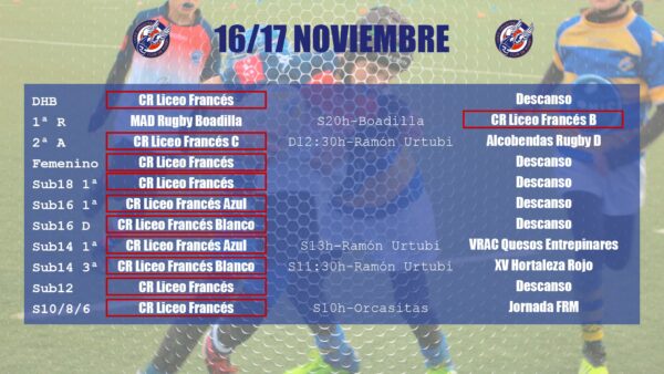 Agenda 16 y 17 noviembre