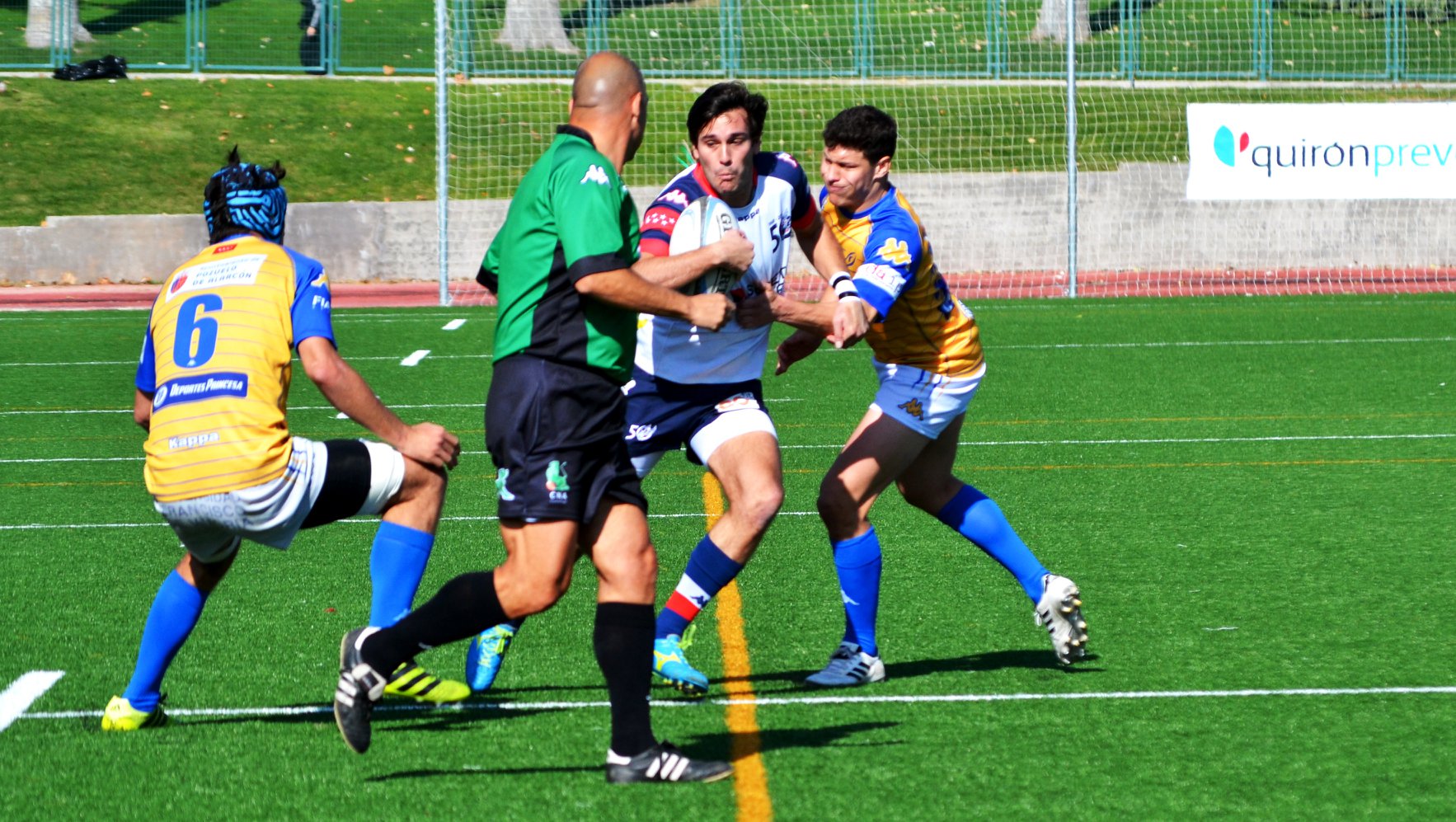 Momento del partido contra el CRC