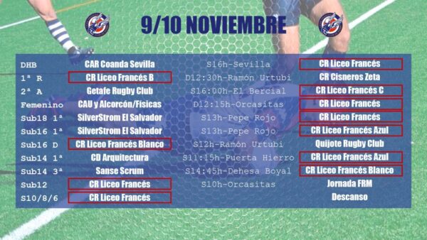 Agenda 9 y 10 noviembre